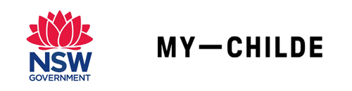 Client logos of NSW Government and My Childe