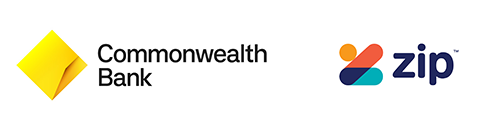 Client logos of Commonwealth Bank and Zip